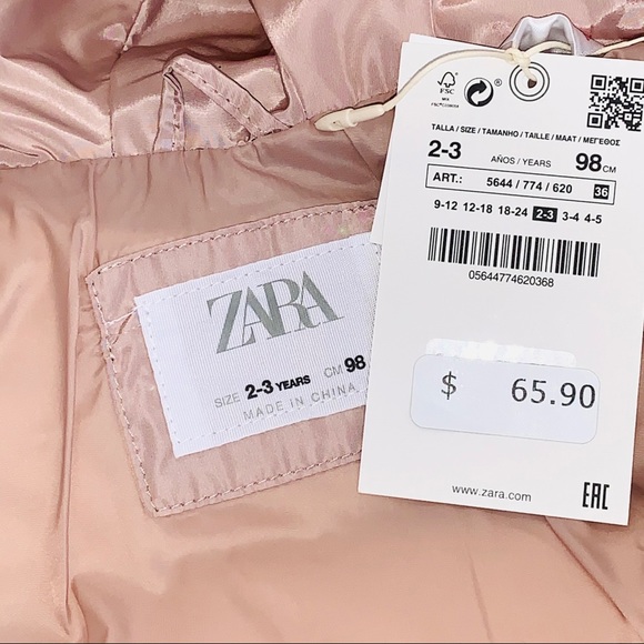 SOLD: Zara Toddler Girl Puffer Coat - Picture 3 of 7